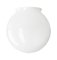 Abat-jour en verre opale blanc laiteux soufflé sur mesure, boule de verre ronde soufflée à la main, couvercle de lampe pour remplacement de suspension ou applique murale