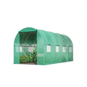 Invernadero de jardín Walkuen Mini Walk In de 6x12 pies con marco de aluminio y PVC para cultivo de plantas en exteriores - Product Image 1