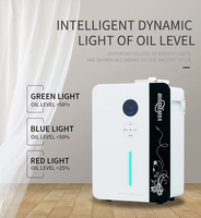 Diffuseur d'huiles essentielles purifiant l'air en métal de haute qualité, contrôle par application, télécommande, installation sur table, 1200 ml, faible bruit 35 dB, garantie 1 an