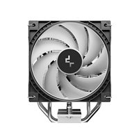 Refroidisseur d'air pour processeur DeepCool AG400 G2 ARGB tout noir en aluminium avec synchronisation LED 4 broches pour boîtier d'ordinateur