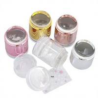 Tampon à ongles géant en silicone, transparent, double face, très adhésif, effaçable à l'alcool, pour manucure et transfert