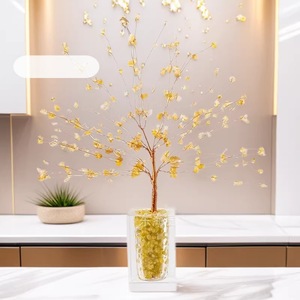 Arbre à Argent en Cristal, Cube de Verre, Cristal Brut, Décoration d'Intérieur, Ornement Feng Shui, Cadeau d'Affaires - Product Image 2