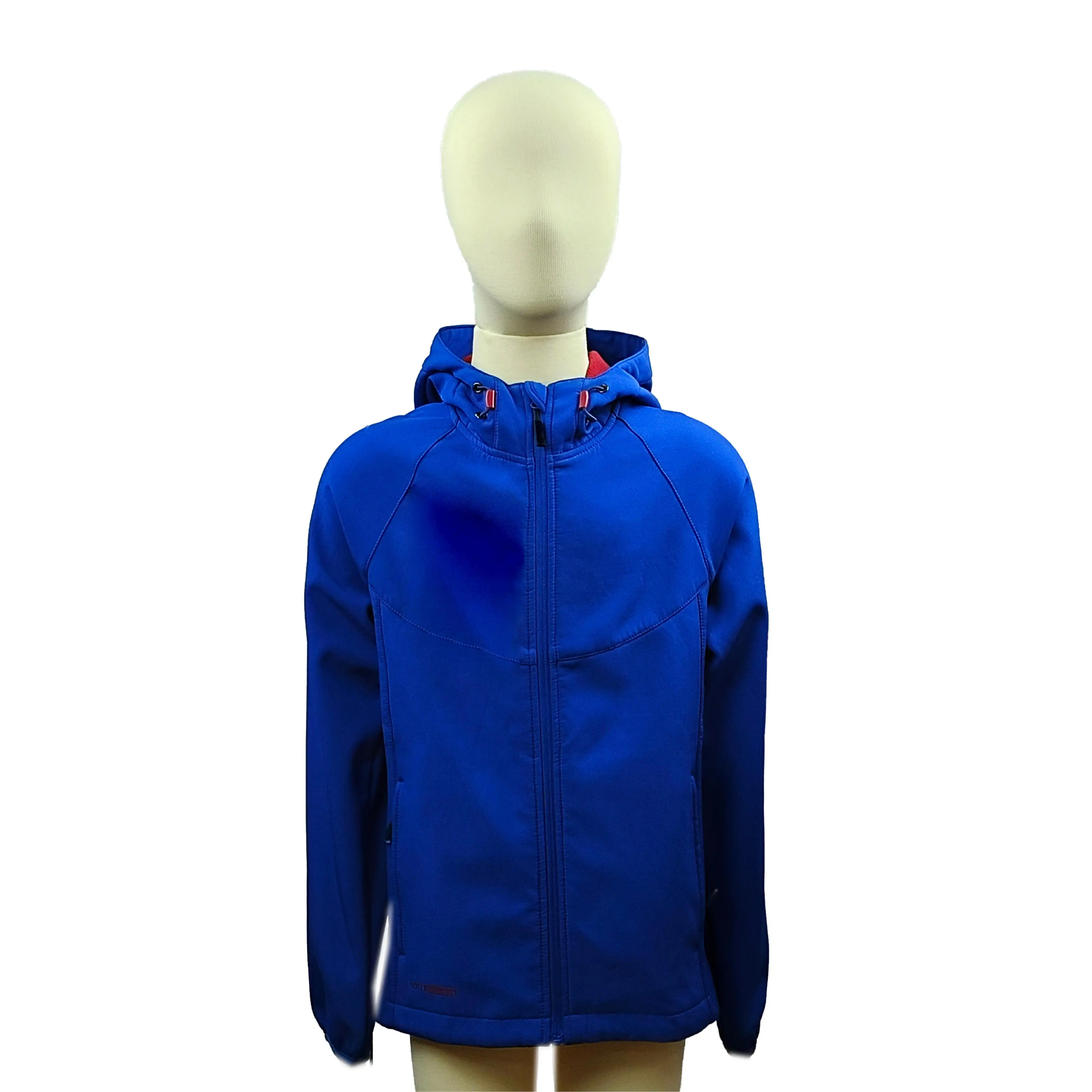 Jaket cangkang lunak tahan air anak-anak Set pakaian kustom modis untuk anak laki-laki diproduksi oleh pakaian anak-anak