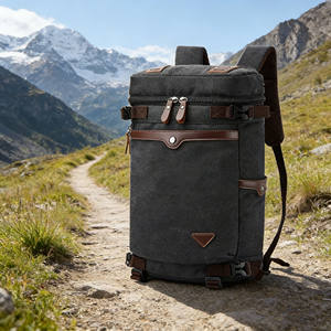 Sac à dos décontracté en toile pour homme, sacoche pour ordinateur portable, sac de voyage d'extérieur - Product Image 1