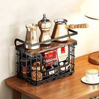 Étagère de rangement magnétique pour réfrigérateur sans perçage, panier organisateur mural en métal pour épices, fruits et légumes de cuisine