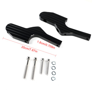 Support d'extension de pédale pour moto Piaggio 300, en alliage d'aluminium noir, 20cm, pièces de scooter durables - Product Image 1