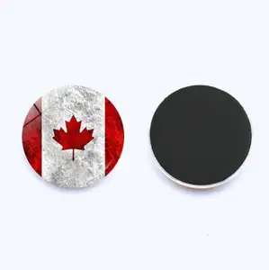 Resin Crystal Magnet Canada Maple Leaf Flag Refrigerator Magnet For Home Decoration
