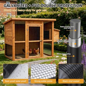 YANSERY Durable Black Hardware Cloth 48 in X 50 Ft 1/2 in <b>Mesh</b> Size Carbon Steel <b>Wire</b> Painted Surface for Animal Fencing - Product Image 4