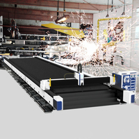 12*3M mesin industri berat ukuran besar Jinan serat Laser mesin pemotong logam harga