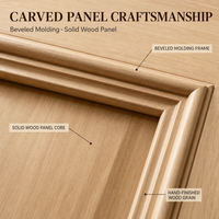 Porte d'entrée double en bois massif sculpté de style américain rétro, sur mesure, pour villa, porte d'entrée OEM ODM, portes en bois pour l'intérieur et l'extérieur de la maison