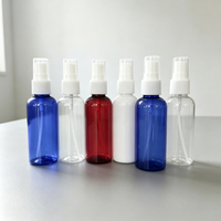 Bouteilles de voyage en plastique PET transparent personnalisables avec logo, 30 ml, 50 ml, 60 ml, vides, pour cosmétiques, alcool, parfum, vaporisateur fin, pompe