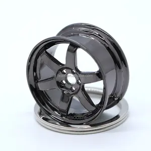 Stylish TE37 Wheel Rim Keychains Perfect For Car Enthusiasts