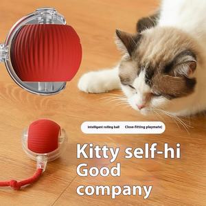 Nouveau jouet intelligent pour animaux de compagnie 360 ° corde interactive automatique jouets interactifs pour <span class=keywords><strong>chat</strong></span> avec chien balle intelligente jouet chargeur USB balle roulante pour chats - Product Image 2
