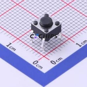 TS-1095-A2B2-D1 Tactile Switch Through hole-4P,6x6mm Switch Single Pole Single Throw Round Button 1.8N Through Hole - Product Image 1