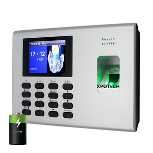 ZK K40-Grabadora de reloj de tiempo, máquina de sistema de asistencia con batería de respaldo, huella dactilar y tarjeta de perforación - Product Image 1
