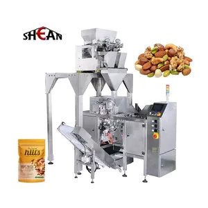 Multi-Function Vertical Food Snacks Nut Popcorn Weighing sachet packaging machine Potato Chips doypack packing machine