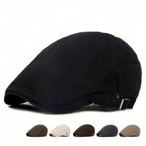 STONE WASHED COTTON <b>Cap</b> <b>Mens</b> Newsboy Ivy Hat Golf Driving <b>Flat</b> Cabbie - Product Image 2
