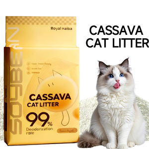 Natürliche Zutaten Leicht zu Reinigen Maniok-Katzenstreu Schnell Absorbierender <span class=keywords><strong>Sand</strong></span> für Katzen - Product Image 2
