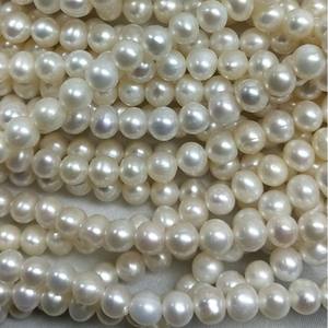 Collar de Perlas Pequeñas y Refrescantes de 7-8 mm, Perlas Sueltas Semiterminadas con Pequeñas Imperfecciones, Directo de Fábrica - Product Image 2