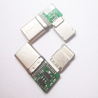 Conector USB 3,1 tipo C, 24 Pines, macho, conector de Audio tipo C, placa de correa estirada, versión de Audio
