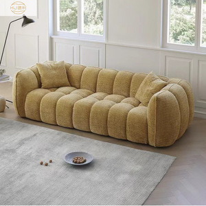 Juego de Sofá<span class=keywords><strong>s</strong></span> de Terciopelo Blanco de Lujo Moderno, Sofá de Sala de Estar Comprimido al Vacío con Relleno de Esponja, Muebles para el Hogar y Comerciales - Product Image 2
