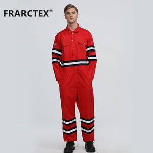 Vêtements de sécurité pour mines OEM vêtements de travail ignifuges uniformes industriels <span class=keywords><strong>salopette</strong></span> <span class=keywords><strong>rouge</strong></span> pour hommes - Product Image 5