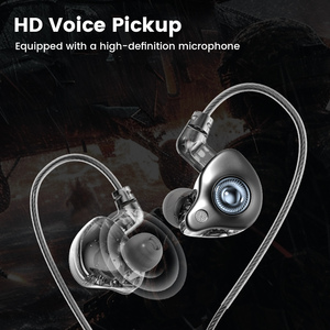 Toocki Durable Léger HiFi <span class=keywords><strong>Filaire</strong></span> Écouteurs Shell Crisp Highs & Deep Bass Plug-and-Play Design pour le divertissement à domicile - Product Image 3