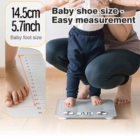 Balance bébé 2-en-1 de haute qualité à affichage numérique pour la taille et le poids, directement de l'usine, exclusive pour les bébés