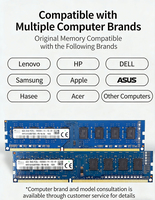 Prix de gros bon marché DDR3 4 Go 2Rx8 PC3-10500U SK-hyxx Testé Mémoire vive d'occasion pour ordinateur de jeu Pièce d'ordinateur de bureau HMT351U6CFR8C-H9