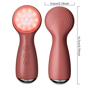 Nouvelle brosse nettoyante électrique en silicone pour le visage, tendance et en promotion, pour exfolier la peau, couleurs violet, rose, bleu, noir - Product Image 2
