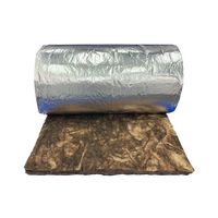 Couverture en laine de verre sans formaldéhyde AS/NZS1530.3, résistance au feu, R1.5, 65 mm, isolation de toiture métallique en laine de verre avec feuille d'aluminium