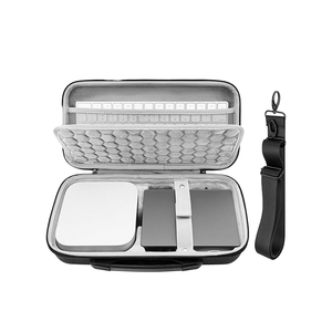 Estuche de Almacenamiento Impermeable de EVA Oxford para Teclado, Ratón y Magic <span class=keywords><strong>Trackpad</strong></span> de <span class=keywords><strong>Apple</strong></span> Mac Mini M4 - Estuche de Viaje Gris Oscuro - Product Image 1
