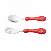 Ensemble de couverts pour enfants avec manche en plastique quantité minimale de commande LOW
