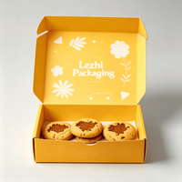 Boîte d'emballage personnalisée pour biscuits et pâtisseries, vente en gros, boîte en papier pour donuts, biscuits, pour boulangerie, usage alimentaire, pour biscuits de Noël