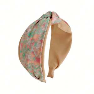 Diadema de Pelo con Nudo al por Mayor, Estilo Coreano Dulce y Floral, Accesorios para el Cabello con Borde Ancho, Diadema de Flores Coreana - Product Image 5