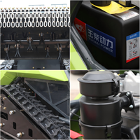 Cortadora de césped a control remoto de 48V 23Ah, de alta potencia, todoterreno, con cuchillas giratorias, para cortar césped en campos de golf y tierras agrícolas.