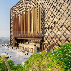 Panneaux environnementaux J180, revêtement de façade en acier pour mur-rideau avec design personnalisé pour la décoration intérieure et extérieure - Product Image 1