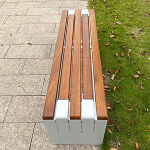 Banco personalizado de estilo comercial, taburete con marco de Metal, silla larga de madera, asientos, sillas decorativas, Banco de diseño, muebles de calle - Product Image 3