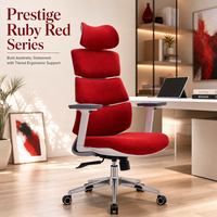 Chaise de bureau ergonomique de direction à dossier haut en maille, avec accoudoirs 3D, appui-tête à 2 positions, chaise de travail pivotante pour bureau