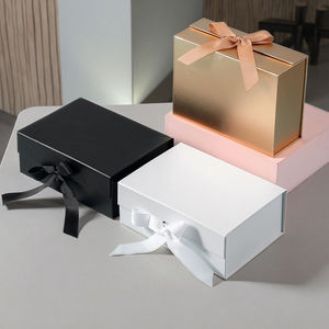 Caja de regalo de cartón con cubierta magnética plegable con logotipo personalizado, caja de papel <span class=keywords><strong>para</strong></span> sombrero de Peluca de ropa, caja de regalo plegable <span class=keywords><strong>para</strong></span> ropa - Product Image 2