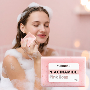 Jabón facial y corporal de niacinamida de etiqueta privada-Exfoliación suave y control de aceite, combate <span class=keywords><strong>la</strong></span> opacidad naturalmente - Product Image 4
