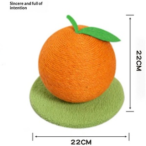 Poste Rascador para Gatos con Forma de Fruta de Sisal, Fresa, Naranja, Piña, Mesa de Billar, Estructura para Trepar para Gatos Pequeños, Juguete para Afilar Uñas de Gato - Product Image 5