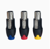 Conector de Altavoz Yuchen NL4FC YC-NL-4 de 4 Núcleos, Metálico, ABS, con Certificación CE ROHS, Cable para Sistema de Sonido Profesional