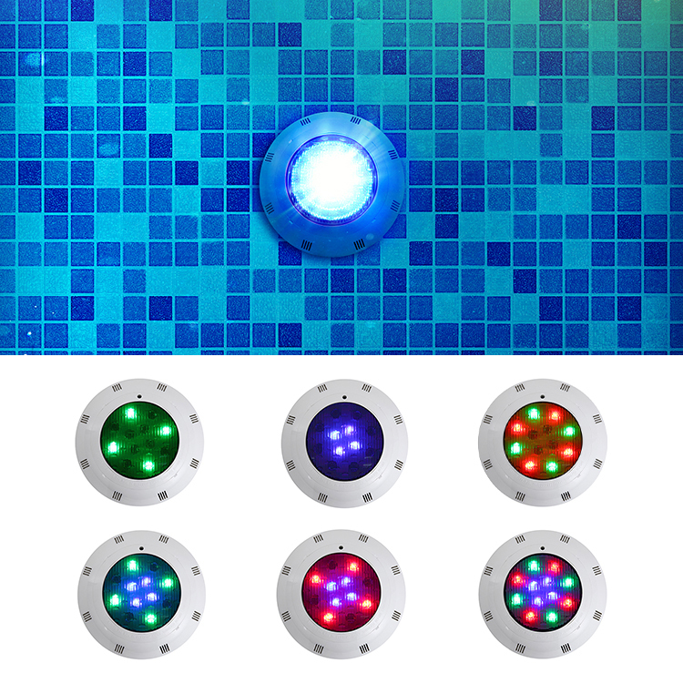 Water Faery IP68 Waterproof RGB PAR56 12V 10W 18W 24W 35W Plastic Body LED Pool Light for Swimming Pools