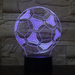 Lámpara 3D <span class=keywords><strong>de</strong></span> alta calidad para balón <span class=keywords><strong>de</strong></span> fútbol, base negra <span class=keywords><strong>de</strong></span> ilusión 3D, decoración <span class=keywords><strong>de</strong></span> 7 colores, luz nocturna para regalo <span class=keywords><strong>de</strong></span> recuerdo - Product Image 3