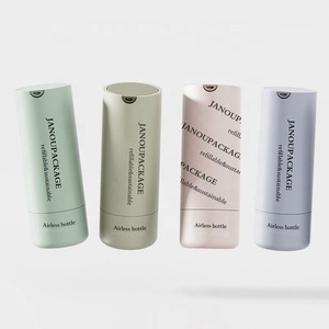 Bouteille sans air paquets de spray de lotion de soin rechargeable durable bouteille en plastique - Product Image 4