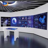 Nouvelle Technologie Affichage 3D Mur Vidéo Écran Tactile Immersif Interactif Holographique Données Mur Projecteur Adapté aux Expositions