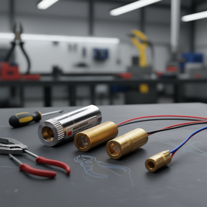 Módulo de Diodo Láser Rojo Molir 650nm 3V 50mW, Cabezal de Cobre, Cabezal Láser de Haz Cruzado para Equipos Industriales - Product Image 2