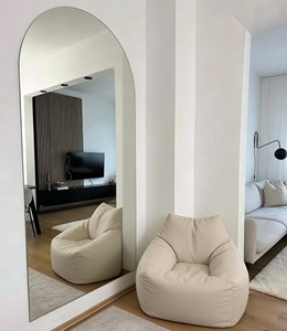 <span class=keywords><strong>Miroir</strong></span> mural arqué sans cadre de taille personnalisable, <span class=keywords><strong>miroir</strong></span> mural pour le salon, la salle de dressing - Product Image 2