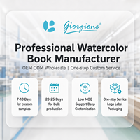 Giorgione Source Factory Bloc de papier aquarelle personnalisé 300g 9*12 pouces 20 feuilles, Prêt à expédier, Vente en gros, Prise en charge de la personnalisation